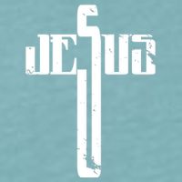 Jesus Cross Symbol Limited Edition Sueded Cloud Jersey T-Shirt