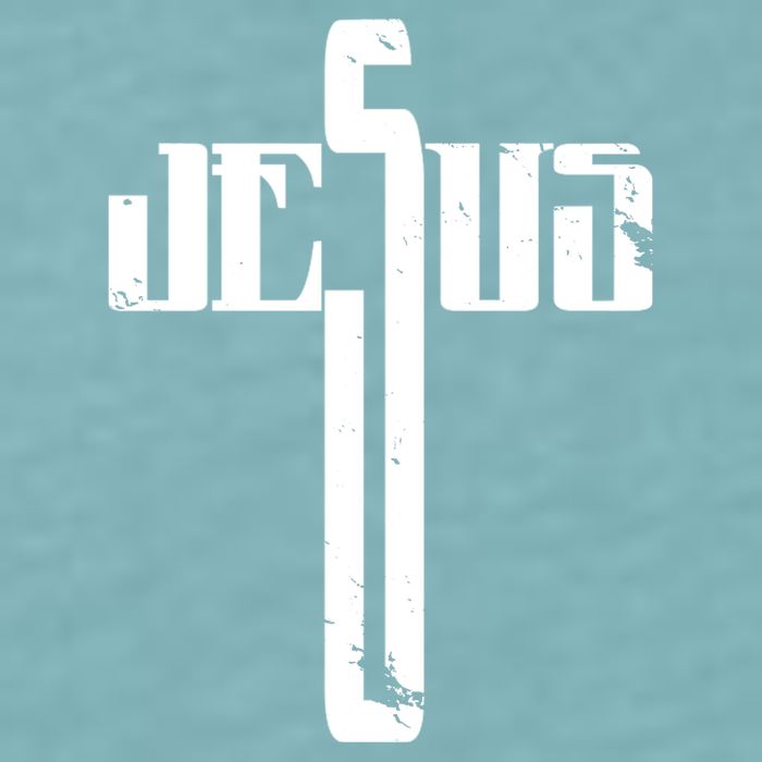 Jesus Cross Symbol Limited Edition Sueded Cloud Jersey T-Shirt