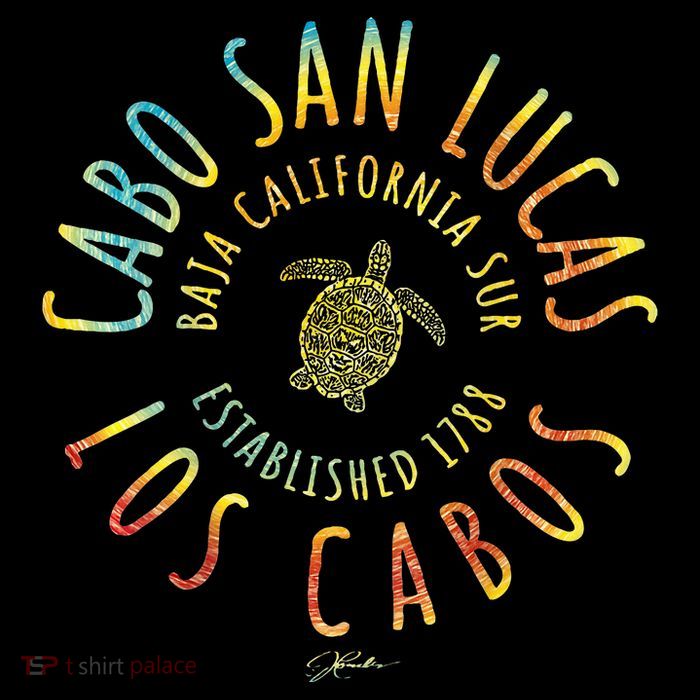 Jcombs Cabo San Lucas Mexico Sea Turtle Drawstring Bag
