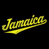 Jamaica Cursive Script Retro Jamaican Souvenir Vintage Drawstring Bag
