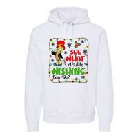 Jiminy Cricket See What A Little Wishing Can Do Jiminy Cricket Christmas Premium Hoodie