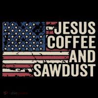 Jesus Coffee Sawdust Christian Carpenter Woodworking USA Impact Tech Backpack