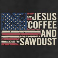 Jesus Coffee Sawdust Christian Carpenter Woodworking USA Adult Drive Performance Visor
