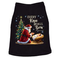 Jesus Christian Santa Christmas Xmas Every Knee Shall Bow Doggie Tank