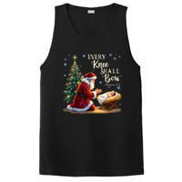 Jesus Christian Santa Christmas Xmas Every Knee Shall Bow PosiCharge Competitor Tank