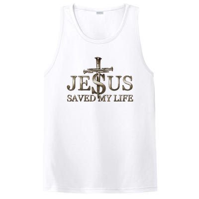 Jesus Christ Saved My Life Gift PosiCharge Competitor Tank