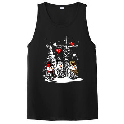 Jesus Christmas Season Faith Love Snow Christian Great Gift PosiCharge Competitor Tank