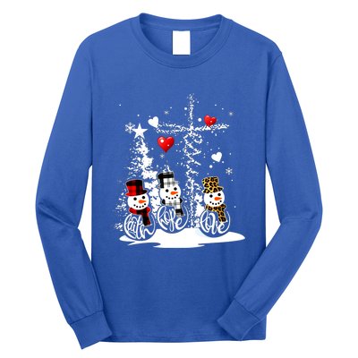 Jesus Christmas Season Faith Love Snow Christian Great Gift Long Sleeve Shirt