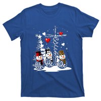 Jesus Christmas Season Faith Love Snow Christian Great Gift T-Shirt