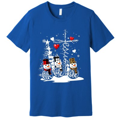 Jesus Christmas Season Faith Love Snow Christian Great Gift Premium T-Shirt