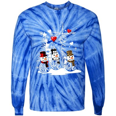 Jesus Christmas Season Faith Love Snow Christian Great Gift Tie-Dye Long Sleeve Shirt