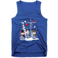 Jesus Christmas Season Faith Love Snow Christian Great Gift Tank Top