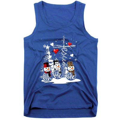 Jesus Christmas Season Faith Love Snow Christian Great Gift Tank Top