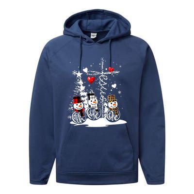 Jesus Christmas Season Faith Love Snow Christian Great Gift Performance Fleece Hoodie