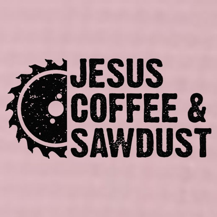 Jesus Coffee & Sawdust Christian Carpenter Woodworking 25L Jumbo Tote