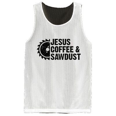 Jesus Coffee & Sawdust Christian Carpenter Woodworking Mesh Reversible Basketball Jersey Tank