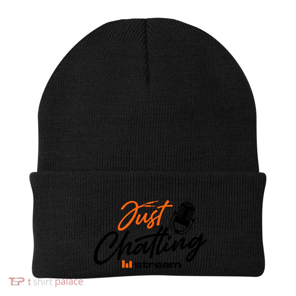 Just Chatting Stream Knit Cap Winter Beanie