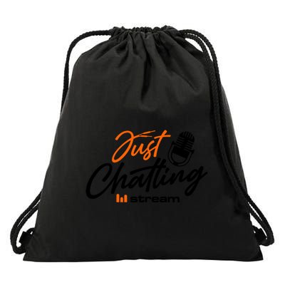 Just Chatting Stream Drawstring Bag