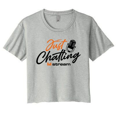 Just Chatting Stream Women's Crop Top Tee