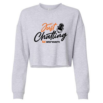 Just Chatting Stream Cropped Pullover Crew