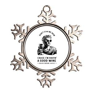 Julius Caesar Stab Wine Quote Larp Roman Empire Metallic Star Ornament