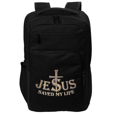 Jesus Christ Saved My Life Impact Tech Backpack
