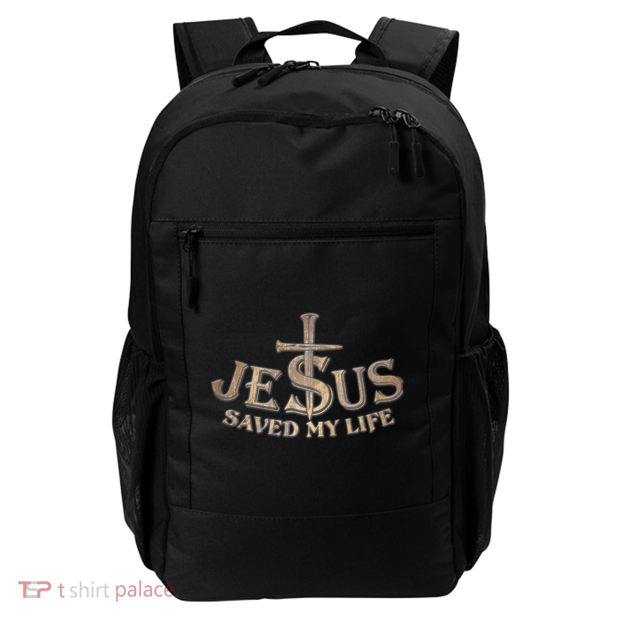 Jesus Christ Saved My Life Daily Commute Backpack