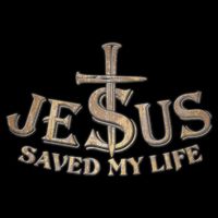 Jesus Christ Saved My Life Drawstring Bag