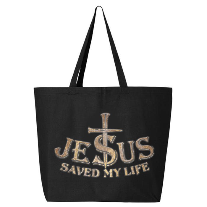 Jesus Christ Saved My Life 25L Jumbo Tote