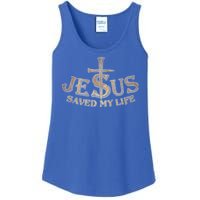 Jesus Christ Saved My Life Ladies Essential Tank