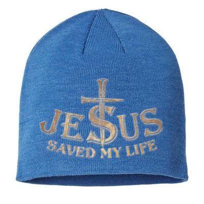 Jesus Christ Saved My Life Sustainable Beanie