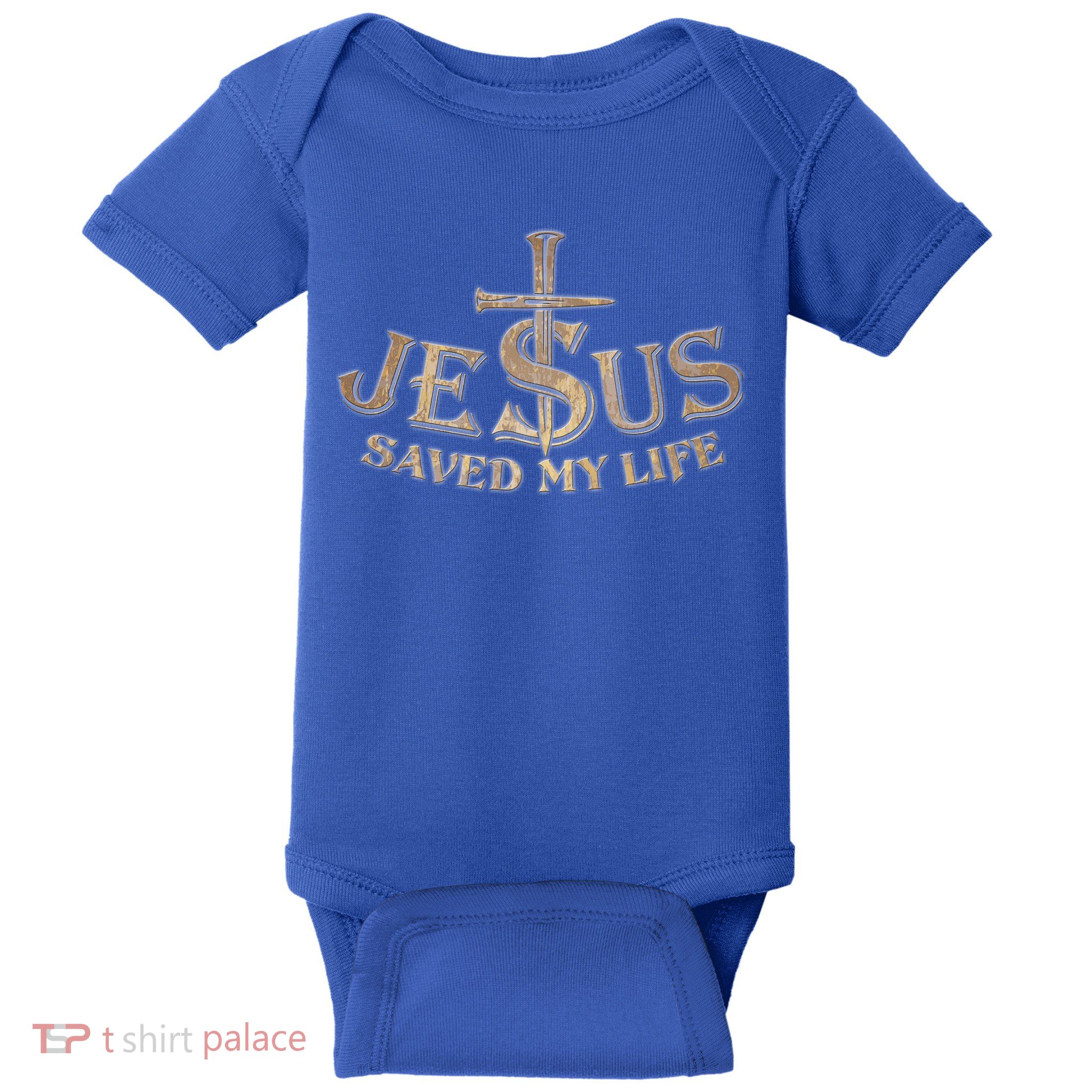Jesus Christ Saved My Life Baby Bodysuit