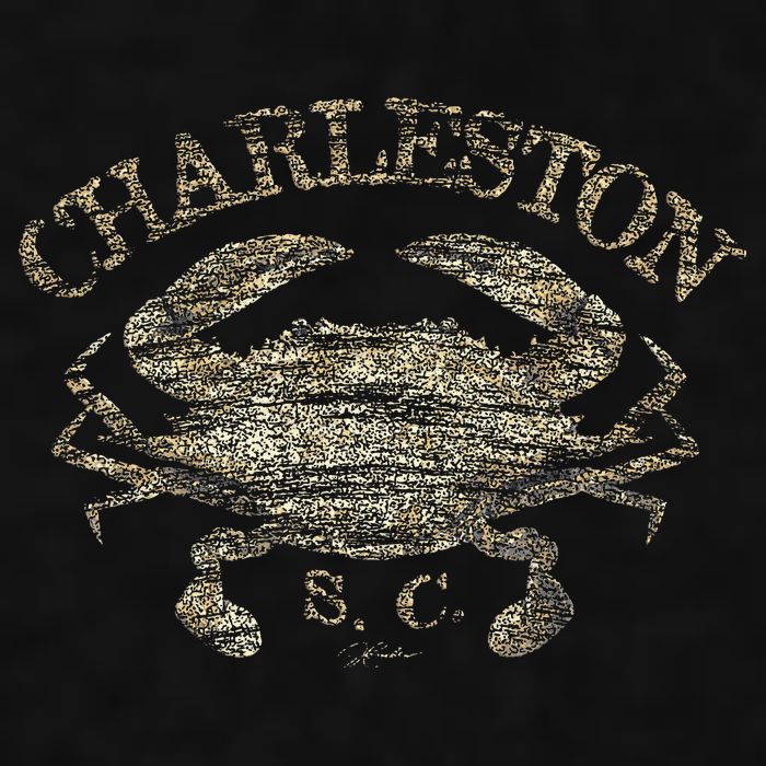 JCombs Charleston SC Atlantic Blue Crab Ladies PosiCharge Tri-Blend Wicking Tank