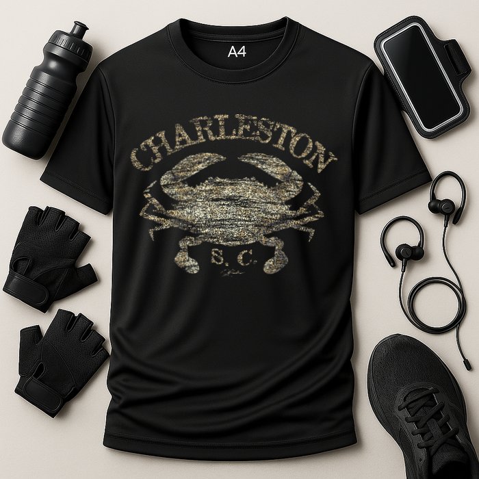 JCombs Charleston SC Atlantic Blue Crab Performance Shirt