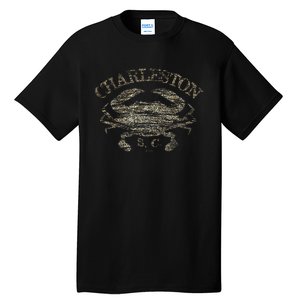 JCombs Charleston SC Atlantic Blue Crab Tall T-Shirt