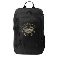 JCombs Charleston SC Atlantic Blue Crab City Backpack