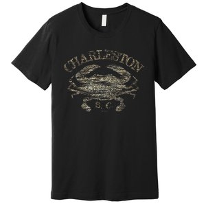 JCombs Charleston SC Atlantic Blue Crab Premium T-Shirt