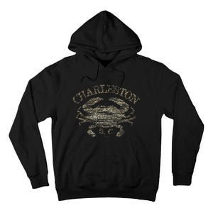 JCombs Charleston SC Atlantic Blue Crab Tall Hoodie