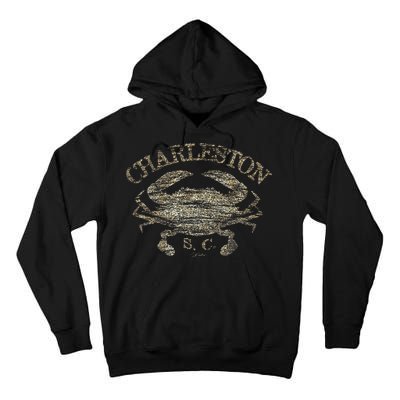 JCombs Charleston SC Atlantic Blue Crab Tall Hoodie
