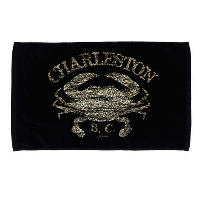 JCombs Charleston SC Atlantic Blue Crab Microfiber Hand Towel