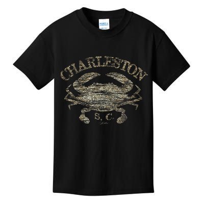 JCombs Charleston SC Atlantic Blue Crab Kids T-Shirt