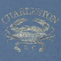 JCombs Charleston SC Atlantic Blue Crab Garment-Dyed Sweatshirt