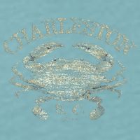 JCombs Charleston SC Atlantic Blue Crab Sueded Cloud Jersey T-Shirt