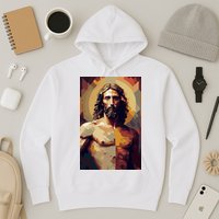 Jesus Christ Stained Glass Art Hoodie