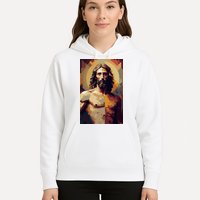 Jesus Christ Stained Glass Art Hoodie