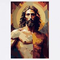 Jesus Christ Stained Glass Art Hoodie