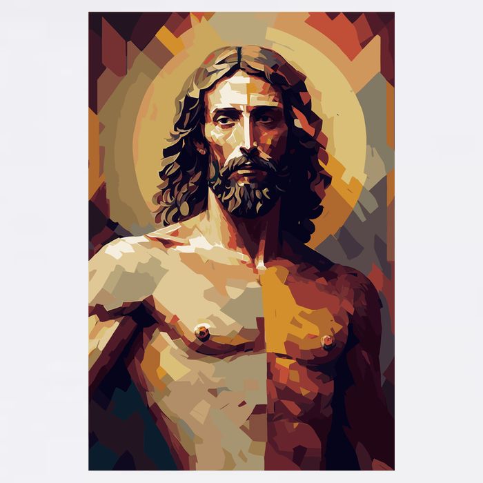 Jesus Christ Stained Glass Art Hoodie
