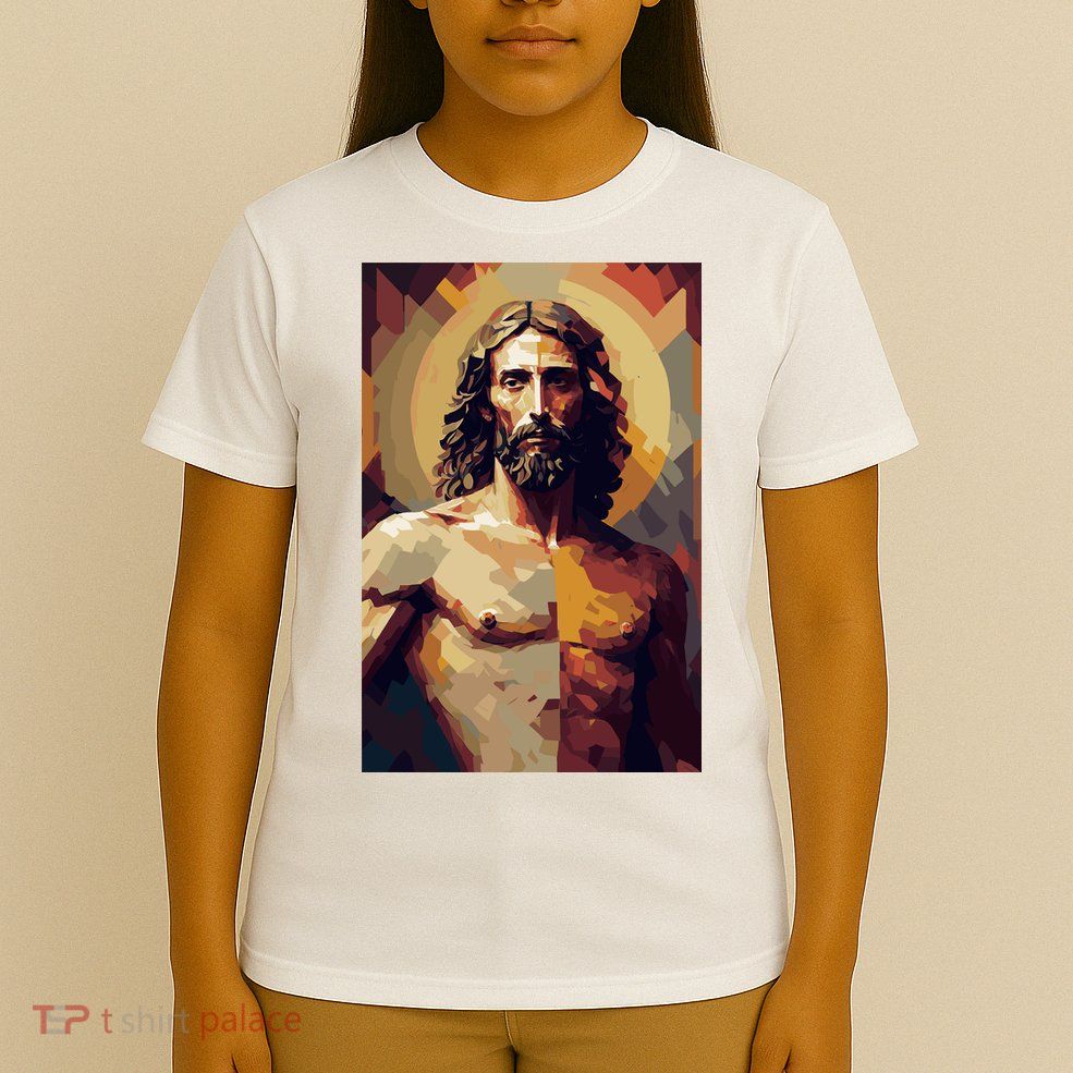 Jesus Christ Stained Glass Art T-Shirt