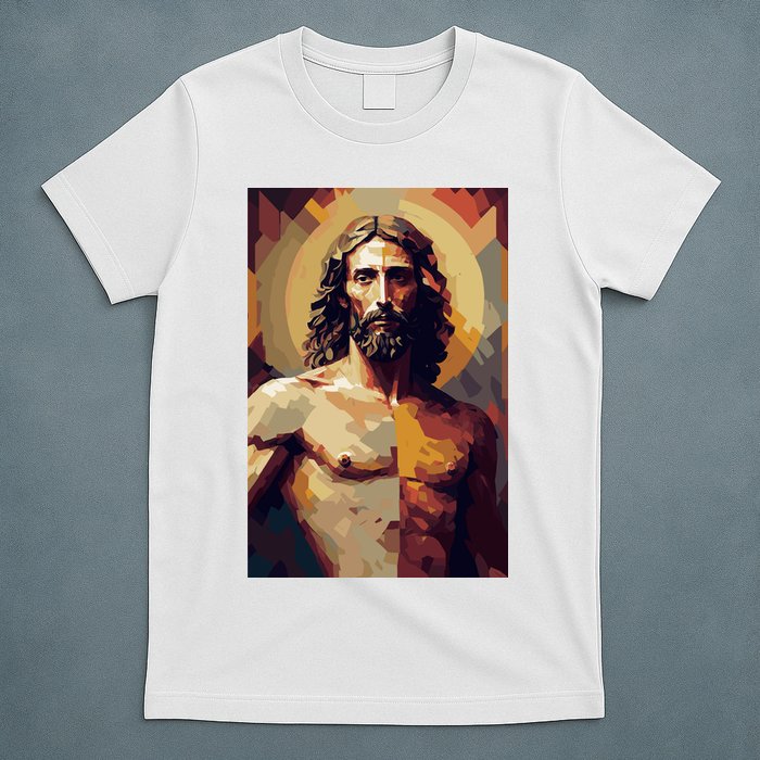 Jesus Christ Stained Glass Art T-Shirt