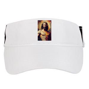 Jesus Christ Stained Glass Art Adult Drive Performance Visor